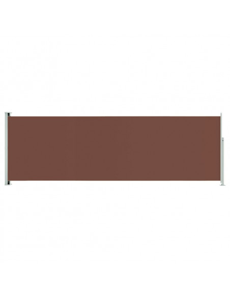 Tenda da Sole Laterale Retrattile per Patio 200x600 cm Marrone