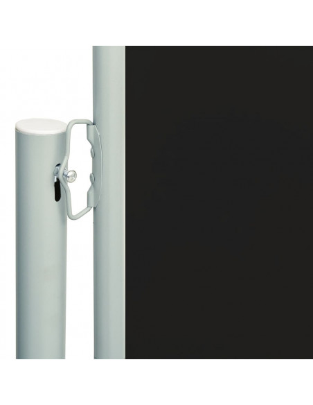 Tenda Laterale Retrattile per Patio 220x600 cm Nera