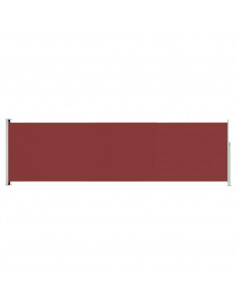 Tenda da Sole Laterale Retrattile per Patio 180x600 cm Rossa 2