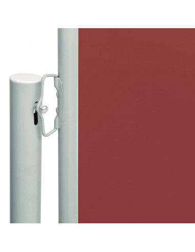 Tenda da Sole Laterale Retrattile per Patio 180x600 cm Rossa