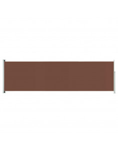 Tenda da Sole Laterale Retrattile per Patio 180x600 cm Marrone 2