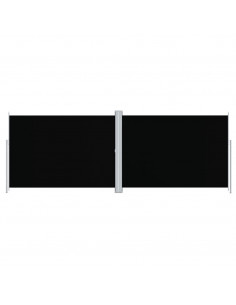Tenda da Sole Laterale Retrattile Nera 220x600 cm 2