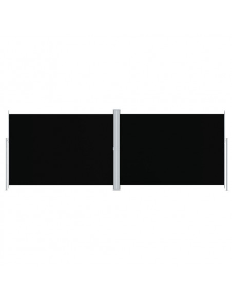 Tenda da Sole Laterale Retrattile Nera 220x600 cm
