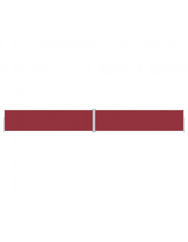 Tenda da Sole Laterale Retrattile Rossa 160x1200 cm
