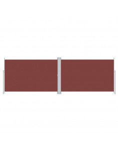 Tenda da Sole Laterale Retrattile Marrone 220x600 cm 2