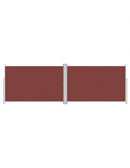Tenda da Sole Laterale Retrattile Marrone 220x600 cm