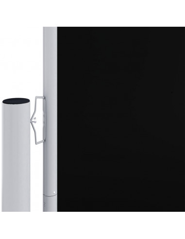 Tenda da Sole Laterale Retrattile Nera 220x1000 cm