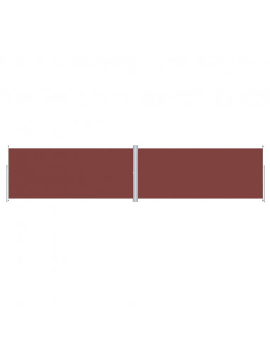 Tenda da Sole Laterale Retrattile Marrone 220x1000 cm