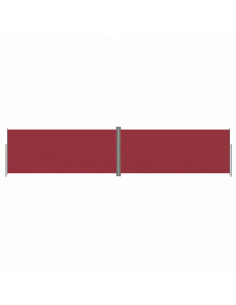 Tenda da Sole Laterale Retrattile Rossa 220x1000 cm 2