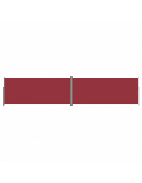 Tenda da Sole Laterale Retrattile Rossa 220x1000 cm
