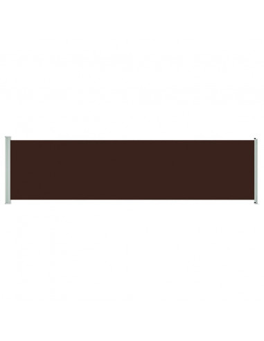 Tenda da Sole Laterale Retrattile per Patio 160x600 cm Marrone