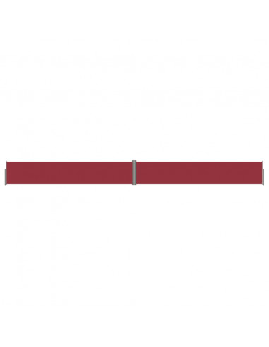 Tenda Laterale Retrattile Rossa 117x1200 cm