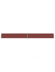 Tenda Laterale Retrattile Marrone 117x1200 cm 2