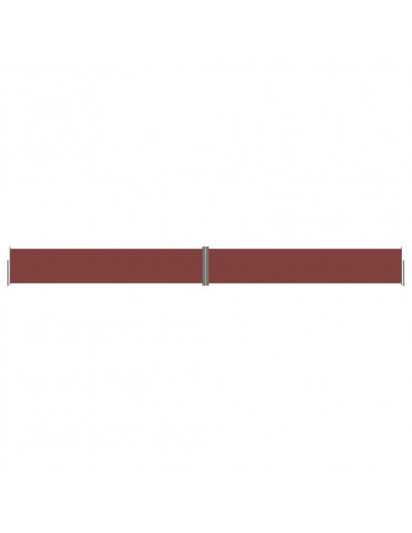 Tenda Laterale Retrattile Marrone 117x1200 cm