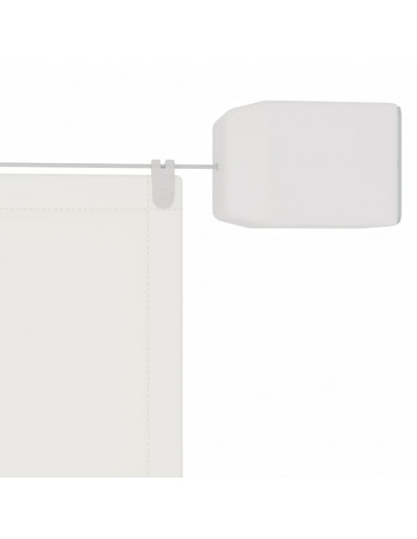 Paravento Verticale Bianco 100x800 cm Tessuto Oxford