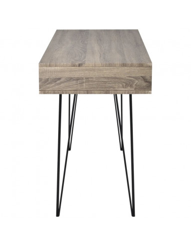 Scrivania con 2 Scomparti Grigia