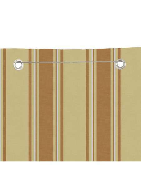 Paravento Balcone Giallo e Arancione 140x240 cm Tessuto Oxford