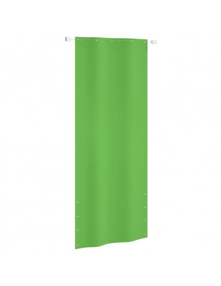Paravento per Balcone Verde Chiaro 100x240 cm in Tessuto Oxford