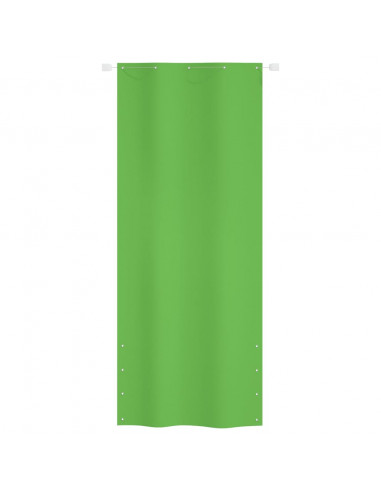 Paravento per Balcone Verde Chiaro 100x240 cm in Tessuto Oxford