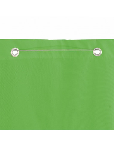 Paravento per Balcone Verde Chiaro 100x240 cm in Tessuto Oxford