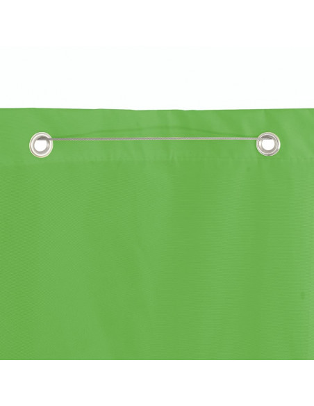 Paravento per Balcone Verde Chiaro 140x240 cm in Tessuto Oxford