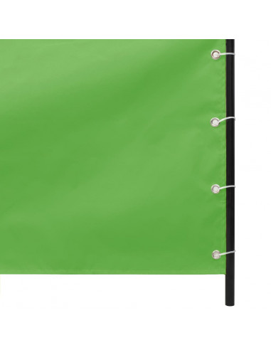 Paravento per Balcone Verde Chiaro 140x240 cm in Tessuto Oxford