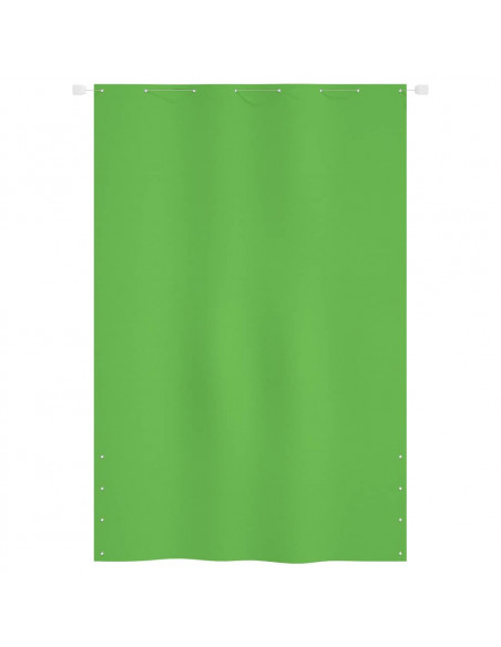 Paravento per Balcone Verde Chiaro 160x240 cm in Tessuto Oxford