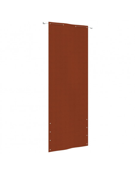Paravento per Balcone Terracotta 80x240 cm in Tessuto Oxford