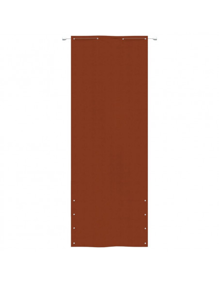 Paravento per Balcone Terracotta 80x240 cm in Tessuto Oxford