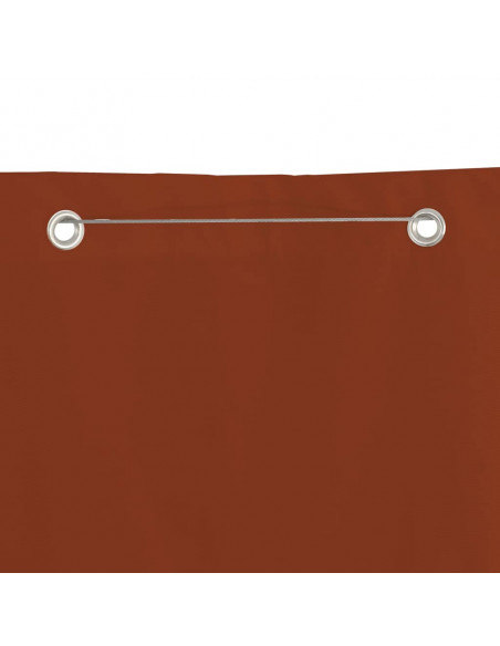 Paravento per Balcone Terracotta 80x240 cm in Tessuto Oxford