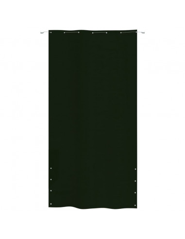 Paravento per Balcone Verde Scuro 140x240 cm in Tessuto Oxford