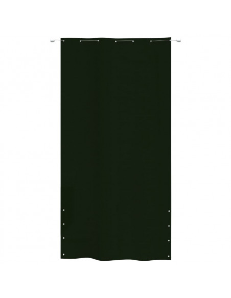 Paravento per Balcone Verde Scuro 140x240 cm in Tessuto Oxford