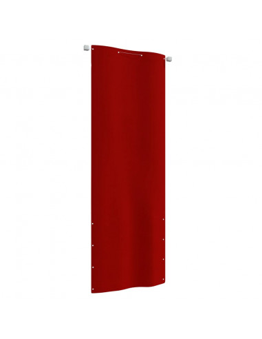 Paravento per Balcone Rosso 80x240 cm in Tessuto Oxford