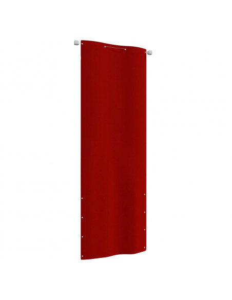 Paravento per Balcone Rosso 80x240 cm in Tessuto Oxford