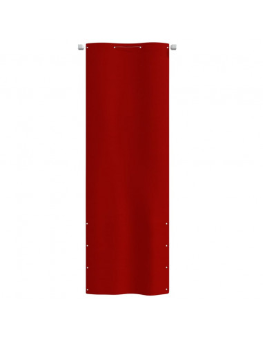 Paravento per Balcone Rosso 80x240 cm in Tessuto Oxford