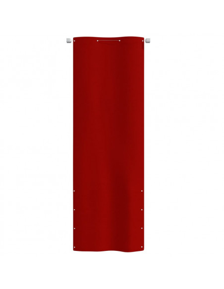 Paravento per Balcone Rosso 80x240 cm in Tessuto Oxford