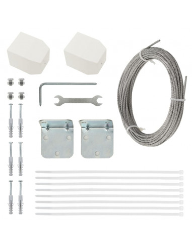 Paravento per Balcone Rosso 120x240 cm in Tessuto Oxford