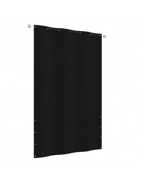 Paravento per Balcone Nero 140x240 cm in Tessuto Oxford