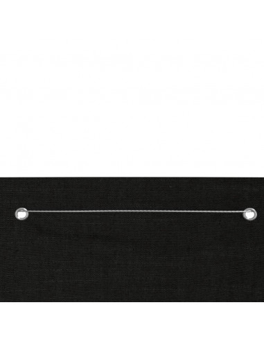 Paravento per Balcone Nero 140x240 cm in Tessuto Oxford