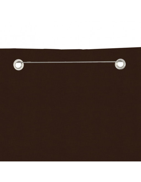 Paravento per Balcone Marrone 100x240 cm in Tessuto Oxford