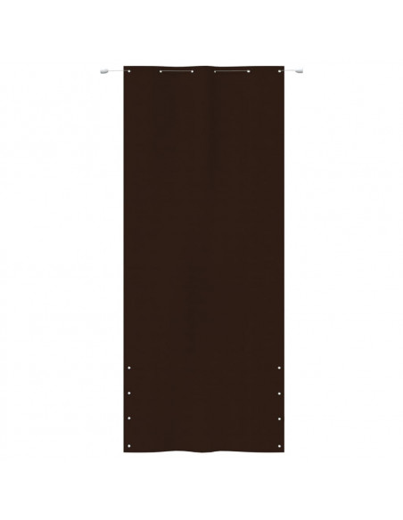 Paravento per Balcone Marrone 120x240 cm in Tessuto Oxford