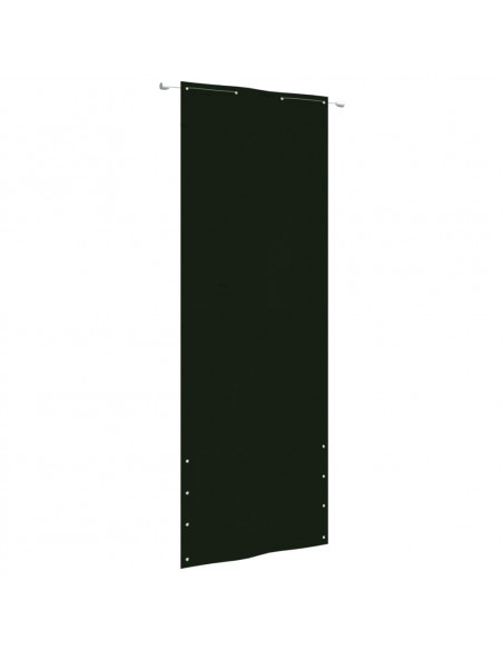 Paravento per Balcone Verde Scuro 80x240 cm in Tessuto Oxford