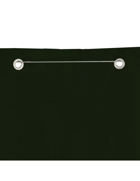 Paravento per Balcone Verde Scuro 80x240 cm in Tessuto Oxford
