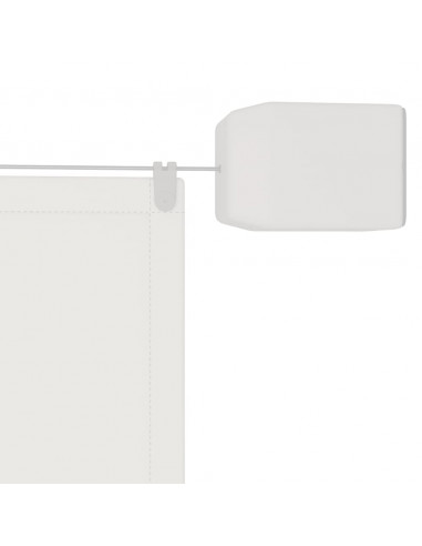 Paravento Verticale Bianco 180x800 cm Tessuto Oxford