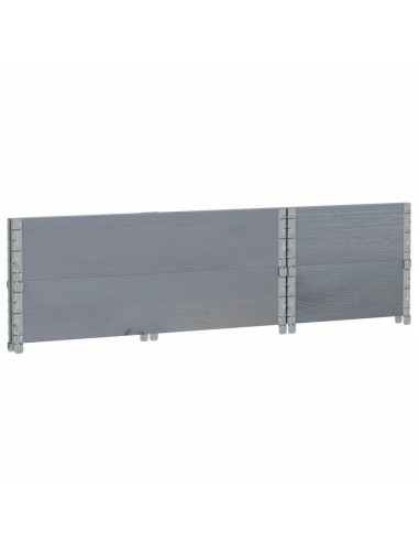 Fioriera da Giardino Grigia 40x40x78 cm Legno Massello di Pino