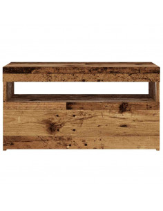 Mobili Porta TV con LED 2 pz Legno Antico in Legno Multistrato 2