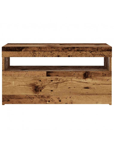 Mobili Porta TV con LED 2 pz Legno Antico in Legno Multistrato
