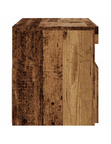 Mobili Porta TV con LED 2 pz Legno Antico in Legno Multistrato