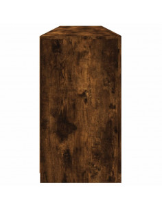 Credenza con Luci LED Rovere Fumo 162x37x67 cm 2