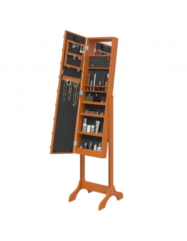 Specchio Autoportante con LED 34x37x146 cm